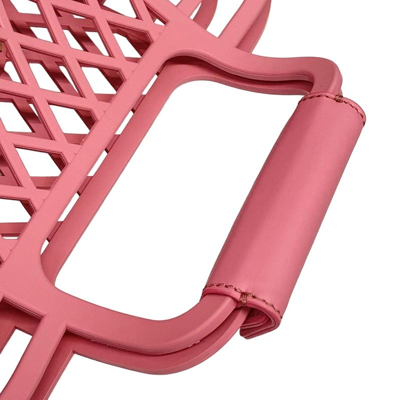 Fendi Tote Bag Basket Medium 8bh389 Pink Basket Bag Leather