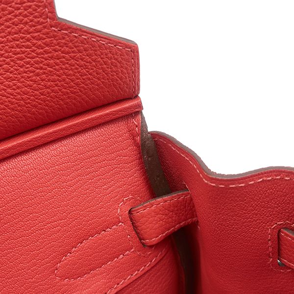 Hermes Handbag Birkin 30 Togo Rose Jaipur Silver Hardware Pink Engraved R