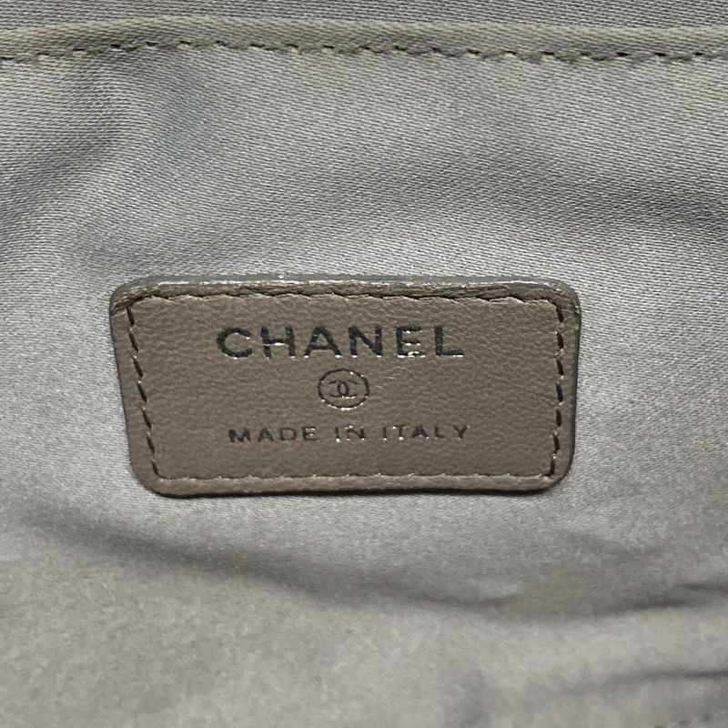 Chanel Handbag Icon A37156 Orange Chain Handle/silver Hardware Leather