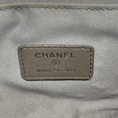 Chanel Handbag Icon A37156 Orange Chain Handle/silver Hardware Leather