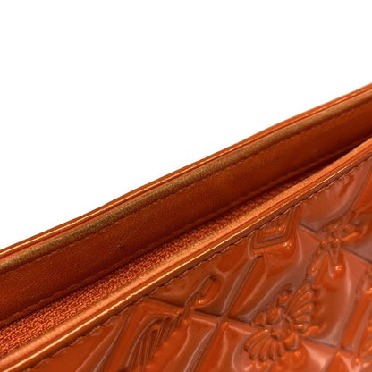 Chanel Handbag Icon A37156 Orange Chain Handle/silver Hardware Leather