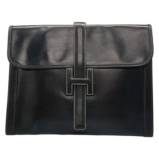Hermes Clutch Bag Black