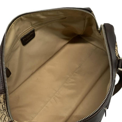 Dior/christian Dior Handbag Street Chic/trotter Beige And Dark Brown Mini
