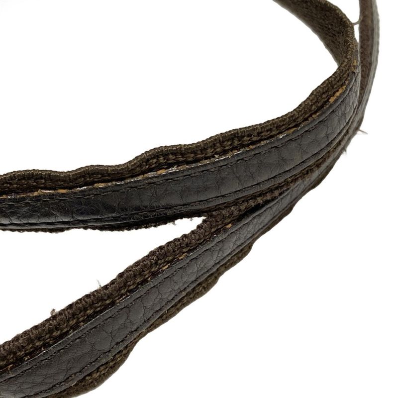 Dior/christian Dior Handbag Street Chic/trotter Beige And Dark Brown Mini