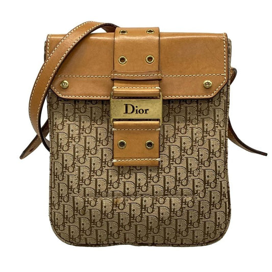 Dior/christian Dior Shoulder Bag Street Chic/trotter Beige And Light Brown