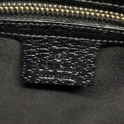 Gucci Handbag Bamboo/gg Pattern 137378 Black Studded