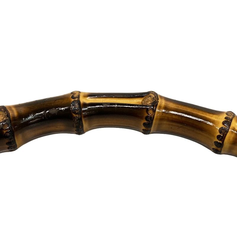 Gucci Handbag Bamboo/gg Pattern 137378 Black Studded