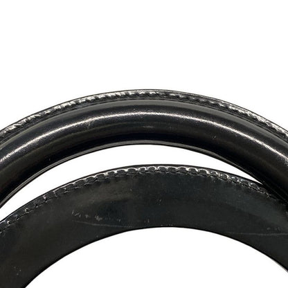 Dior/christian Dior Handbag Lady Dior Large Bag Black Silver Hardware Leather