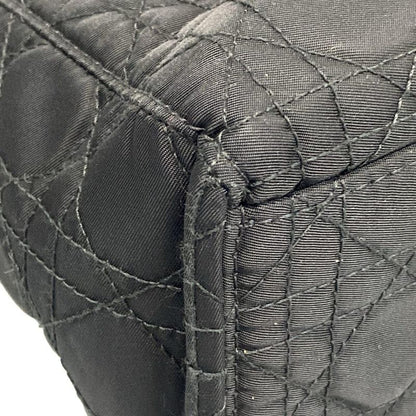 Dior/christian Dior Handbag Lady Dior Large Bag Black Gold Hardware Leather