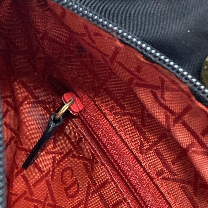 Dior/christian Dior Handbag Lady Dior Large Bag Black Gold Hardware Leather