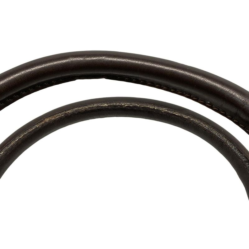 Dior/christian Dior Handbag Street Chic/trotter Dark Brown Leather