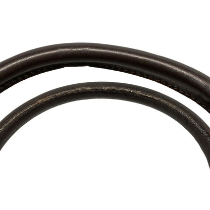 Dior/christian Dior Handbag Street Chic/trotter Dark Brown Leather