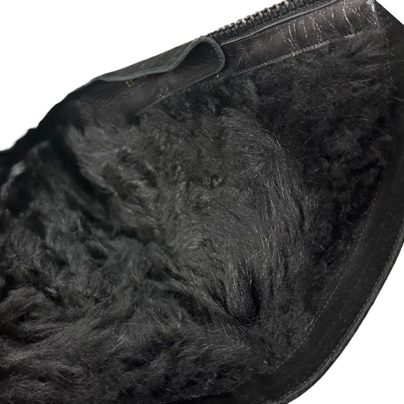 Gucci Suede Long Boots Size 35C 22cm (8.66in) Equivalent Black Women's Used