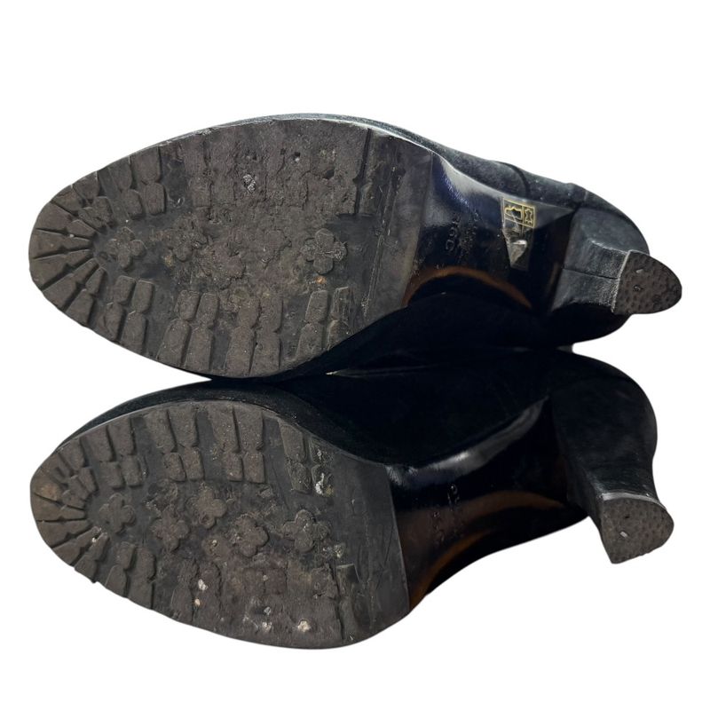 Gucci Suede Long Boots Size 35C 22cm (8.66in) Equivalent Black Women's Used