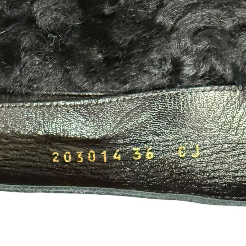 Gucci Suede Long Boots Size 35C 22cm (8.66in) Equivalent Black Women's Used