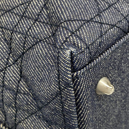 Dior/christian Dior Tote Bag Canage Stitch Navy Leather