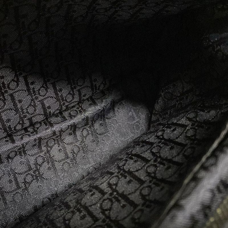 Dior/christian Dior Tote Bag Canage Stitch Navy Leather