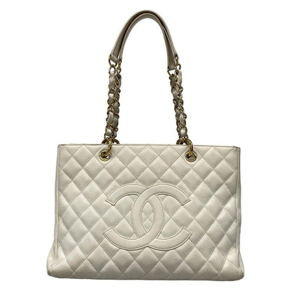 Chanel Tote Bag Revival Chain Tote A20995 White Chain Shoulder/gold Hardware