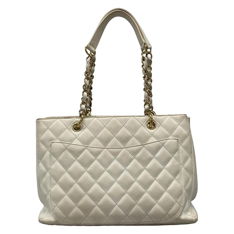 Chanel Tote Bag Revival Chain Tote A20995 White Chain Shoulder/gold Hardware