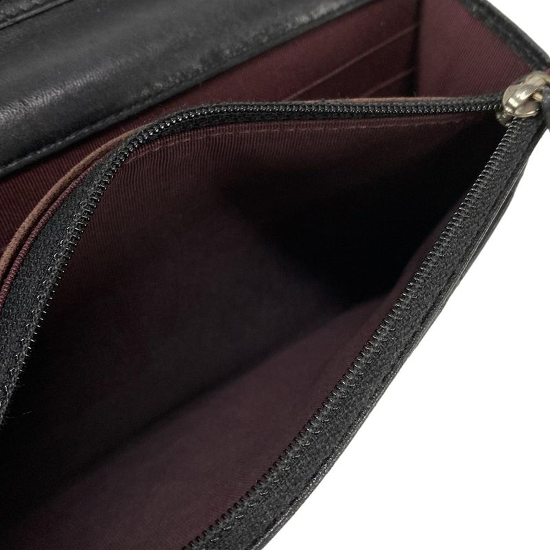 Chanel Wallet Matelasse A33814 Black Chain Wallet W/silver Hardware Lambskin