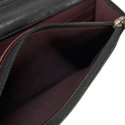 Chanel Wallet Matelasse A33814 Black Chain Wallet W/silver Hardware Lambskin