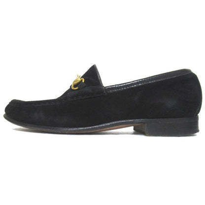 Gucci Vintage Suede Leather Horsebit Loafers 4.5B Approx 21.5cm (8.46in) Black