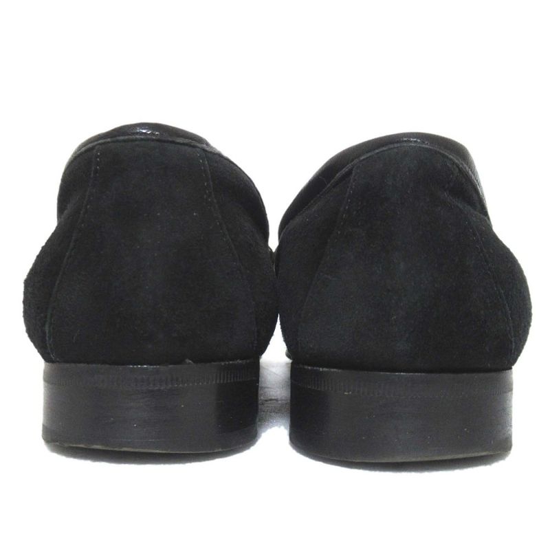 Gucci Vintage Suede Leather Horsebit Loafers 4.5B Approx 21.5cm (8.46in) Black