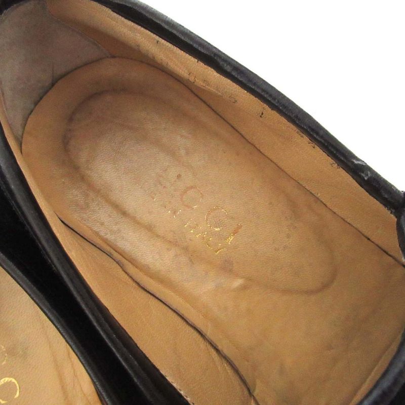 Gucci Vintage Suede Leather Horsebit Loafers 4.5B Approx 21.5cm (8.46in) Black