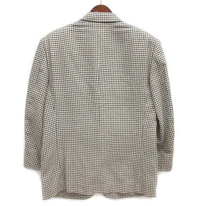 Christian DIOR Monsieur Wool Silk Allover Tailored Jacket 2B Off White AB5