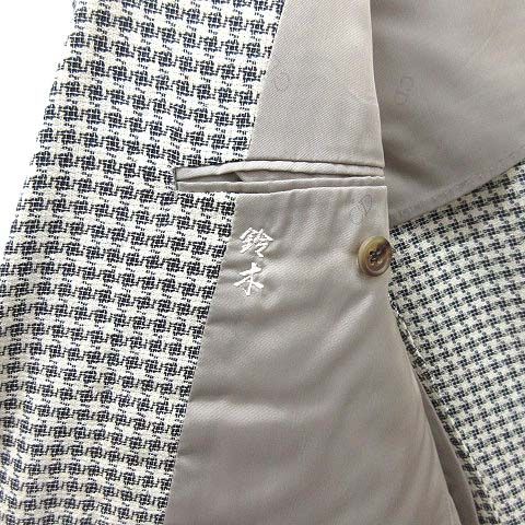 Christian DIOR Monsieur Wool Silk Allover Tailored Jacket 2B Off White AB5
