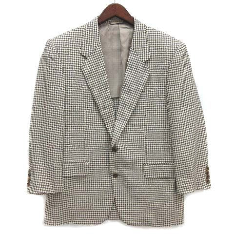 Christian DIOR Monsieur Wool Silk Allover Tailored Jacket 2B Off White AB5