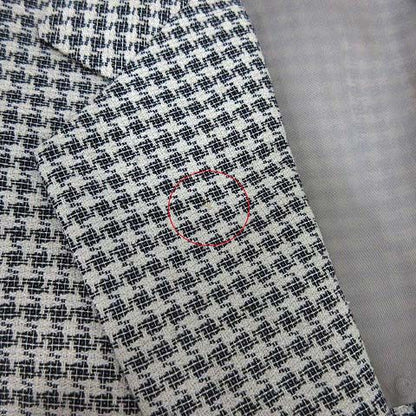 Christian DIOR Monsieur Wool Silk Allover Tailored Jacket 2B Off White AB5