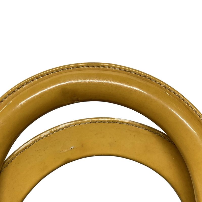 Dior/christian Dior Handbag Lady Dior Large Bag Dark Yellow Leather