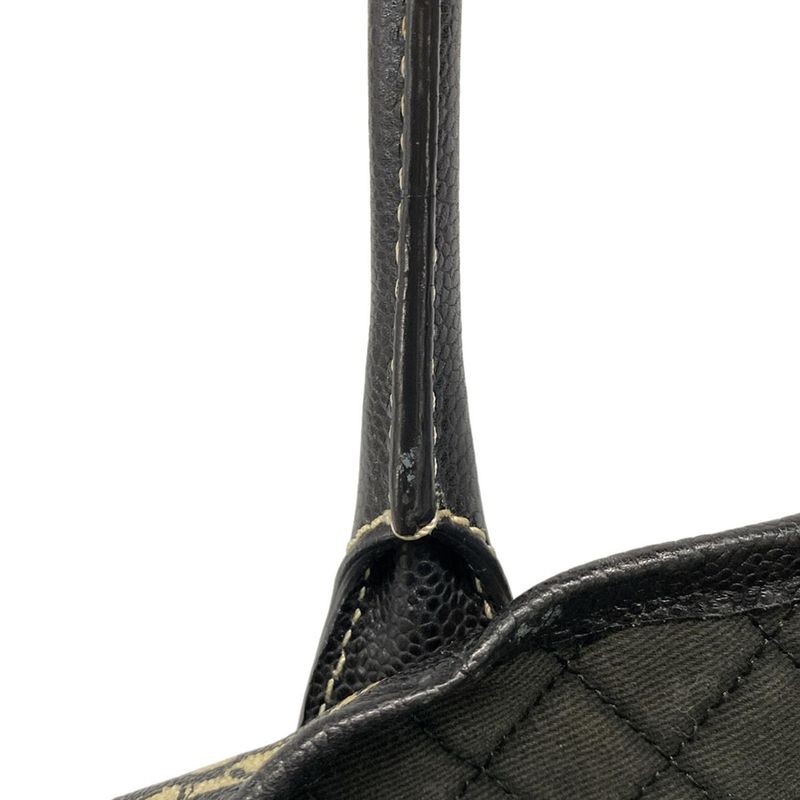 Chanel Tote Bag Cocos Travel Black×red×ivory Leather