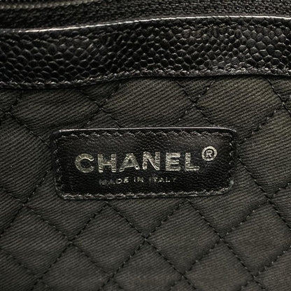 Chanel Tote Bag Cocos Travel Black×red×ivory Leather