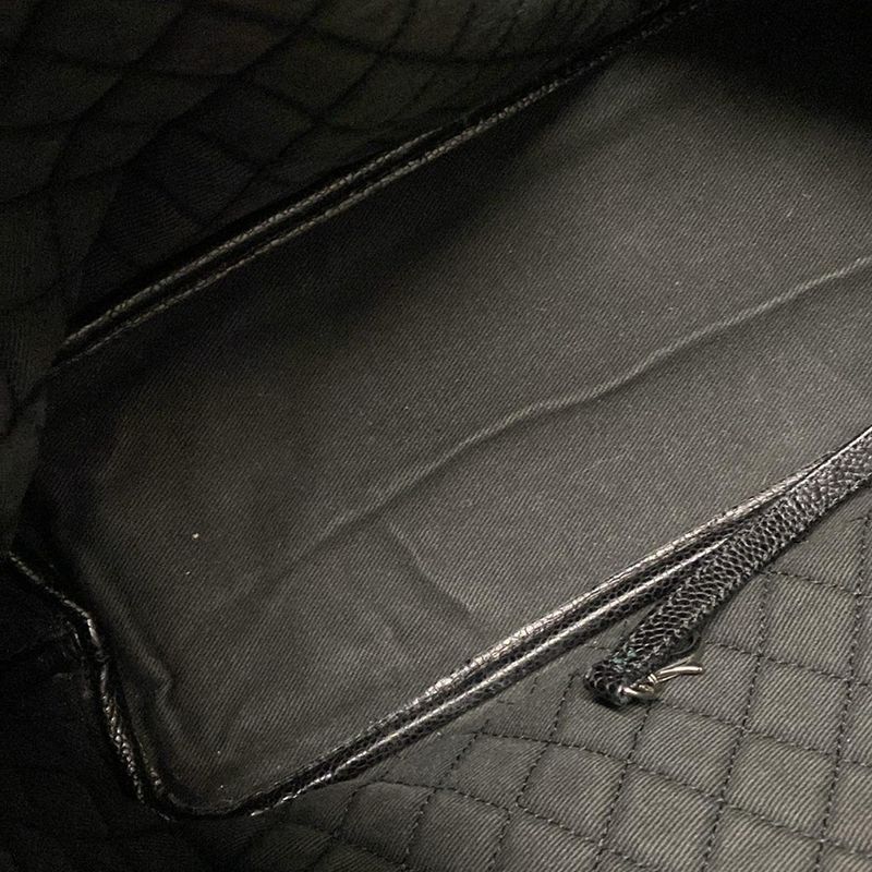 Chanel Tote Bag Cocos Travel Black×red×ivory Leather