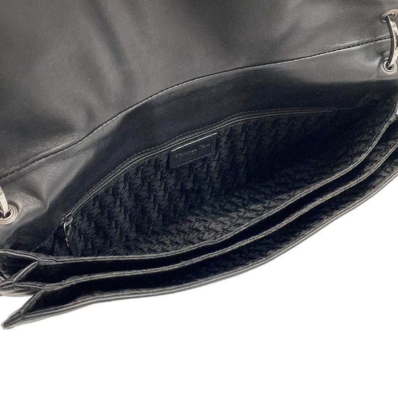 Dior/christian Dior Shoulder Bag Admit It Black Leather