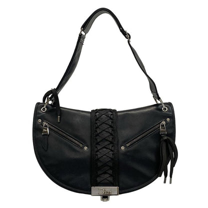 Dior/christian Dior Shoulder Bag Admit It Black Leather
