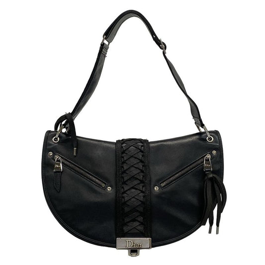 Dior/christian Dior Shoulder Bag Admit It Black Leather