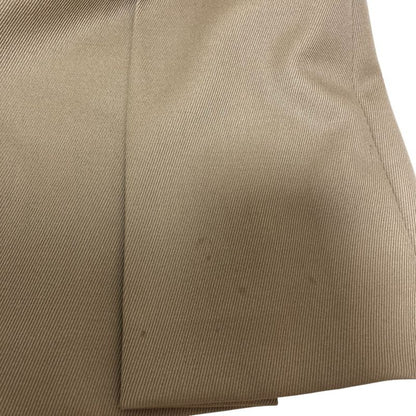 Celine Vintage Horsebit Hardware Knee Length Pleated Skirt Brown Women's Used