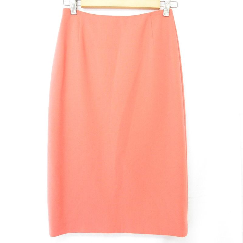 Celine Wool Stretch Tight Skirt Size 38 Pink Ladies Used
