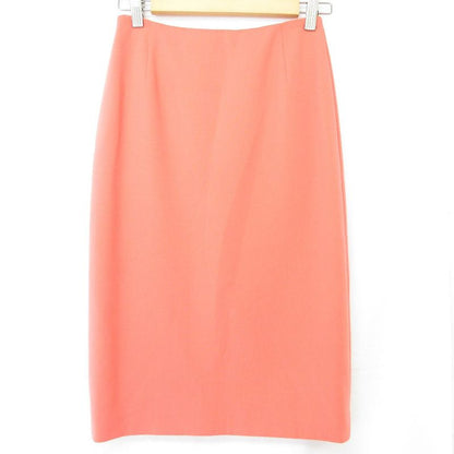 Celine Wool Stretch Tight Skirt Size 38 Pink Ladies Used