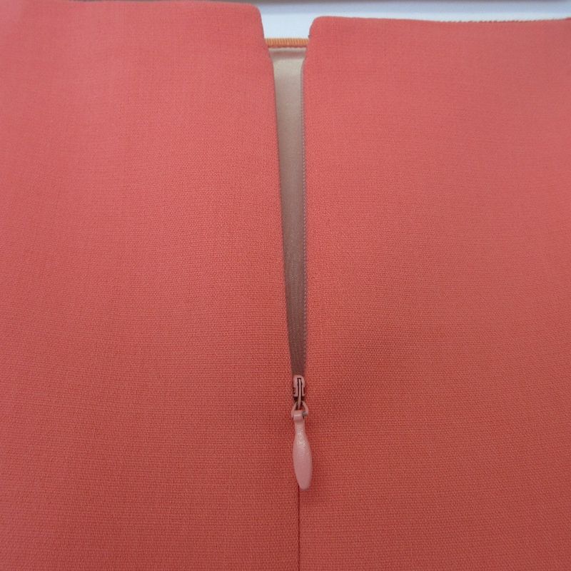 Celine Wool Stretch Tight Skirt Size 38 Pink Ladies Used