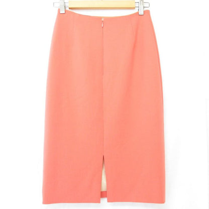 Celine Wool Stretch Tight Skirt Size 38 Pink Ladies Used