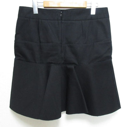 Good Celine Phoebe Period Hem Flared Mermaid Miniskirt Size 38 Black Women's