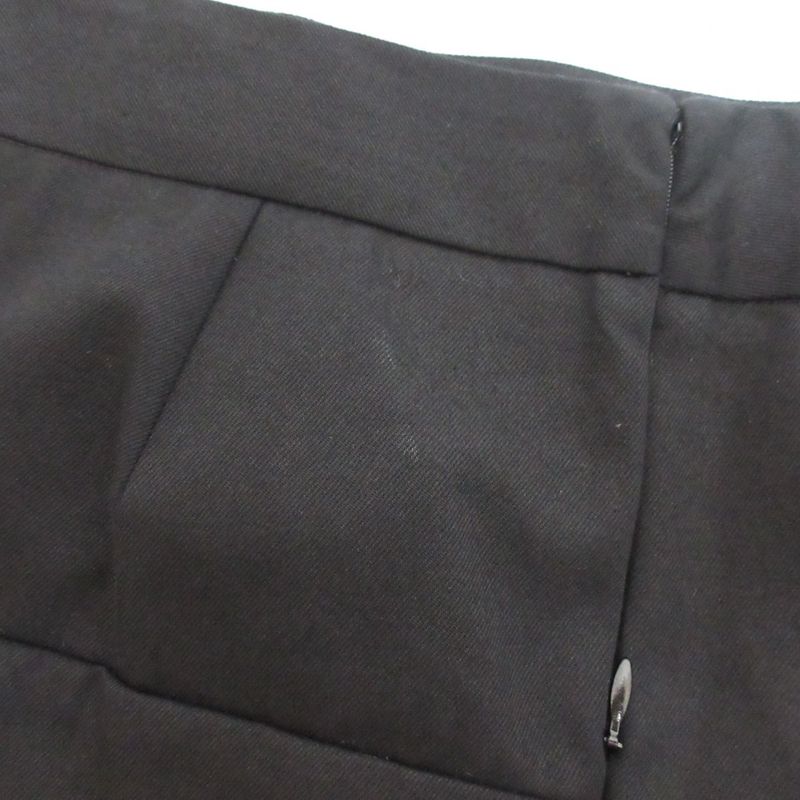 Good Celine Phoebe Period Hem Flared Mermaid Miniskirt Size 38 Black Women's