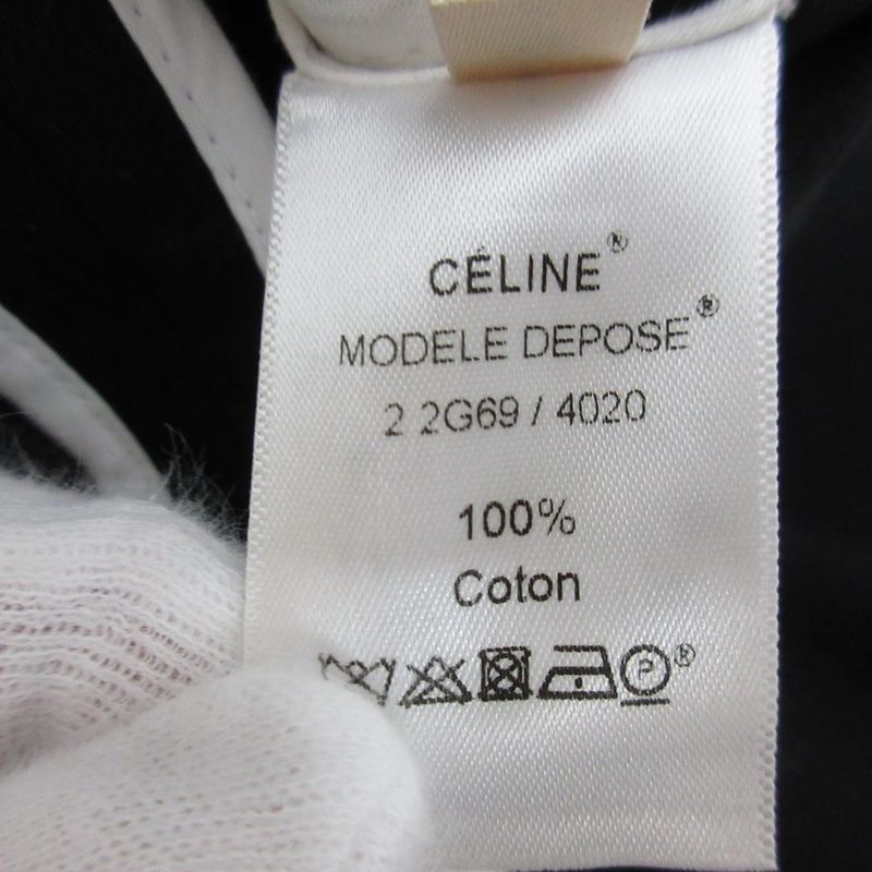 Good Celine Phoebe Period Hem Flared Mermaid Miniskirt Size 38 Black Women's