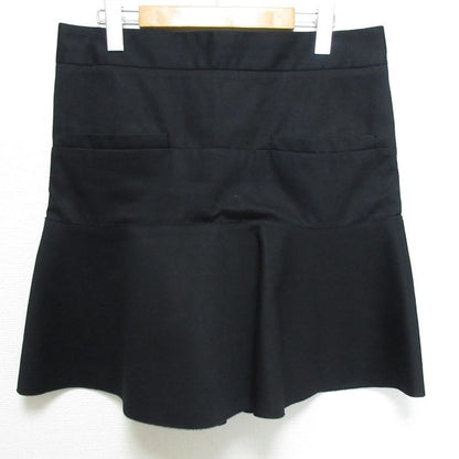 Good Celine Phoebe Period Hem Flared Mermaid Miniskirt Size 38 Black Women's