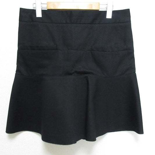 Good Celine Phoebe Period Hem Flared Mermaid Miniskirt Size 38 Black Women's