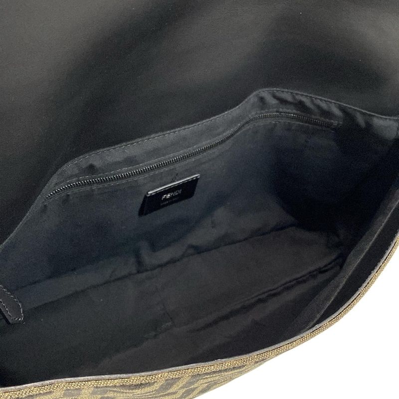 Fendi Handbag Beauty Mamma Bucket 7va478 Brown Beige And Black 3way Leather